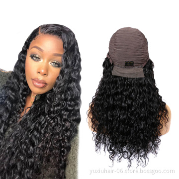 Curly Hair Wig Lace Front 13*4 Cuticle Aligned Virgin Water Wave Hair Brazlian Wigs %150 Density Human Hair Wig Curly